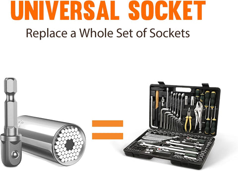 HANPURE Stocking Stuffers Magnetic Ratchet Screwdriver Set with Power Drill Adapter