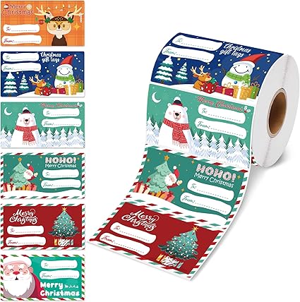 OHOME 500 PCS Christmas Gift Tags | Gift Tags for Christmas Presents