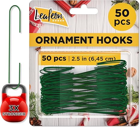 Leafeon 600 Pack Christmas Ornament Hooks