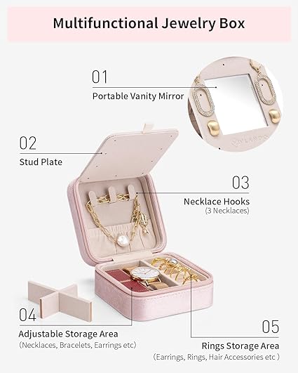 Vlando | Travel Jewelry Case With Initials