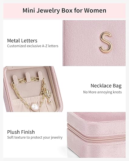 Vlando | Travel Jewelry Case With Initials