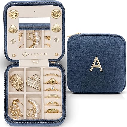 Vlando | Travel Jewelry Case With Initials