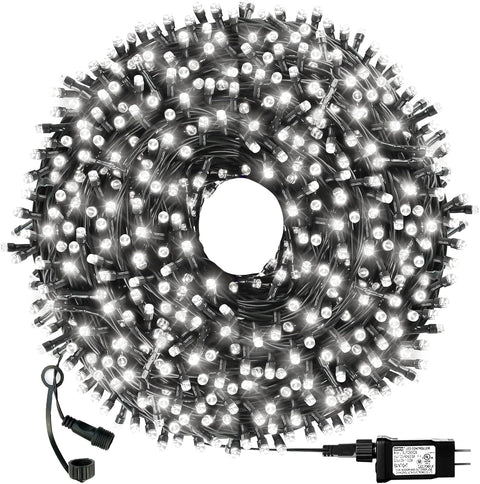 Christmas String Lights End-to-End Plug 8 Modes 108FT 300 LED IP55 Outdoor