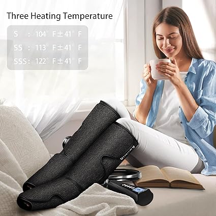 Air Compression Leg Massager with Heat