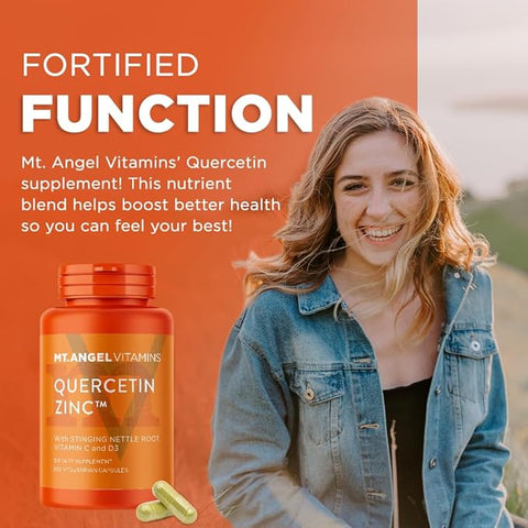 Mt. Angel Vitamins - Zinc Quercetin with Bromelain Supplement
