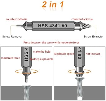 Damaged Screw Extractor Set