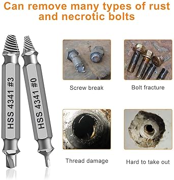 Damaged Screw Extractor Set