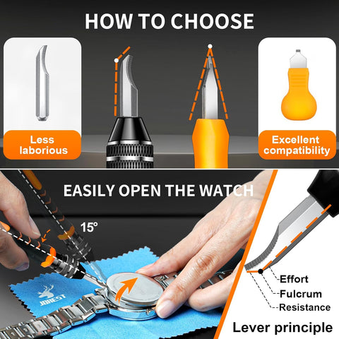 JOREST Watch Repair Tool Kit,